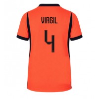 Stroje piłkarskie Holandia Virgil van Dijk #4 Koszulka Podstawowej MŚ 2026 Krótki Rękaw
